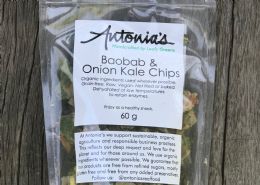 Baobab & onion kale chips