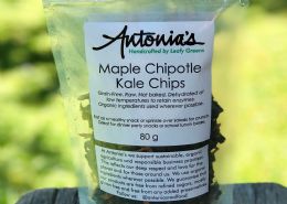 Maple chipotle kale chips