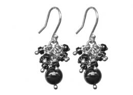 Hematite cluster earrings