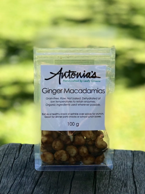 Ginger Macadamias 100g