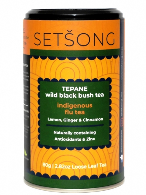 Tepane Black Bush Tea - Lemon, Ginger, Cinnamon