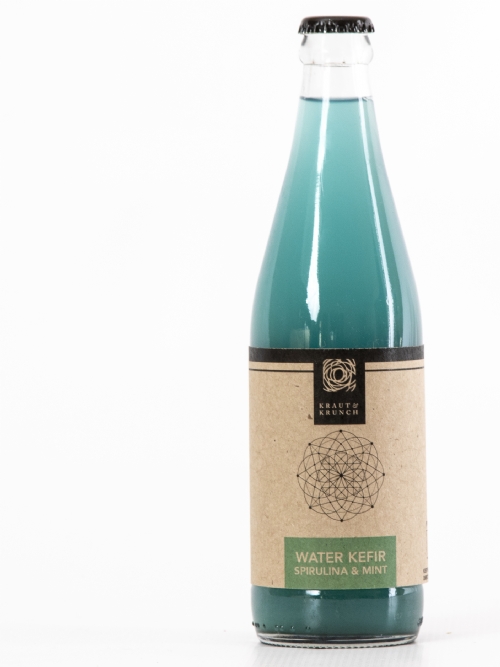 Water Kefir - Spirulina & Mint, 750ml