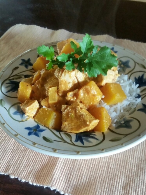 Chicken and Butternut Korma, frozen