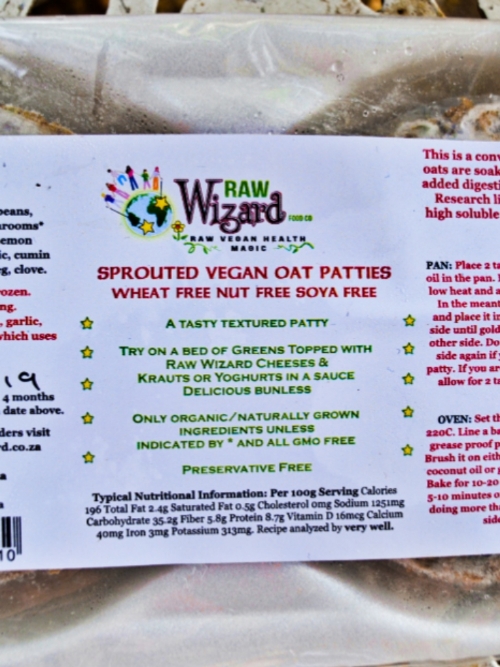 Vegan Burger Patties - Sprouted Oat