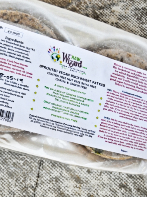 Vegan Burger Patties - Sprouted Buckwheat