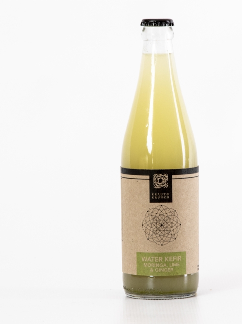 Water Kefir - Moringa, Lime & Ginger, 750ml