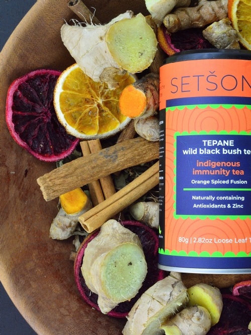 Tepane Black Bush Tea - Orange Spiced Fusion