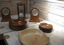 Wood Clocks, Kaleidoscopes, Biltong Cutters, Cuff Links, Crystals