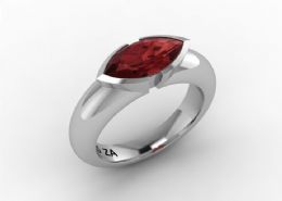 Gem-shield ring