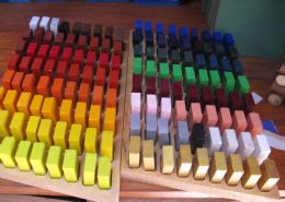 Wax crayons